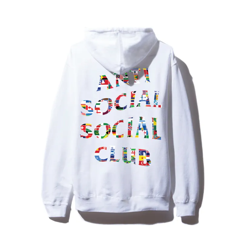 Flag White Hoodie sold by Anti Social Social Club