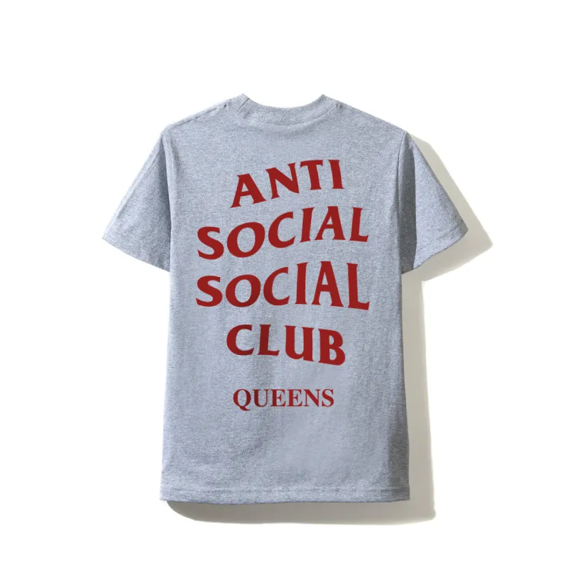 Queens Grey Tee sold by Anti Social Social Club
