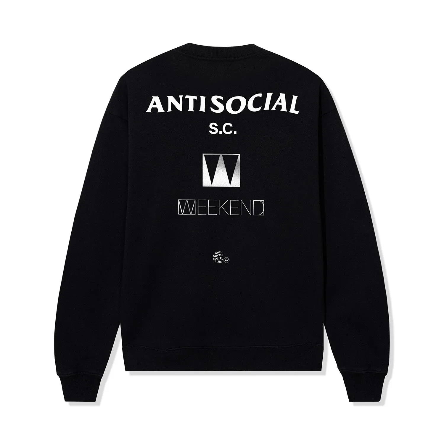 ASSC x Fragment x Weekend Newspaper Crewneck - Black sold by Anti Social Social Club product image thumbnail 2