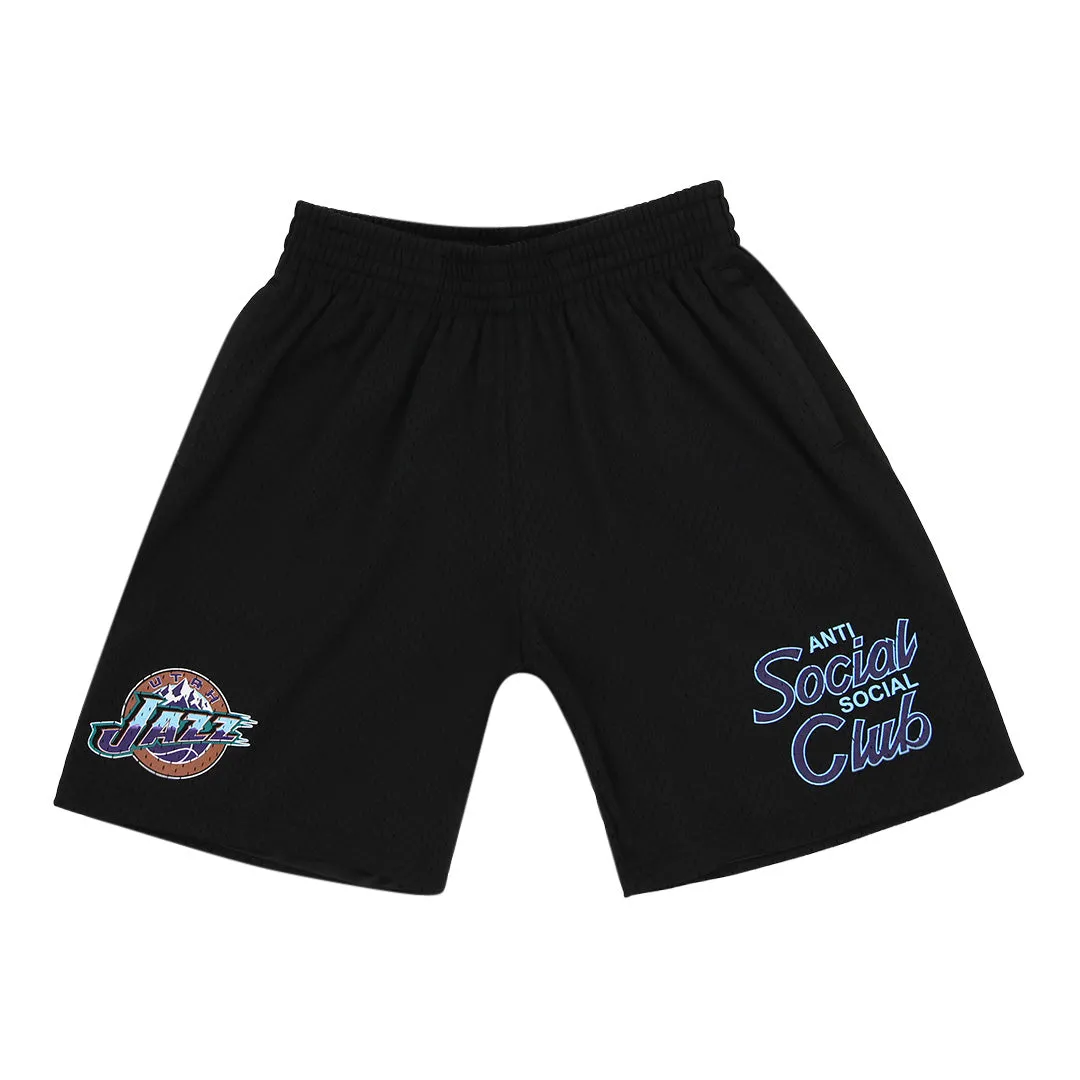 ASSC x Mitchell & Ness Utah Jazz NBA Coach Script Short sold by Anti Social Social Club