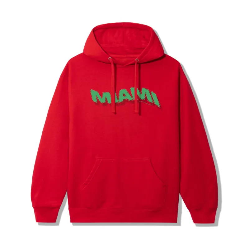 Miami Red Hoodie made by Anti Social Social Club