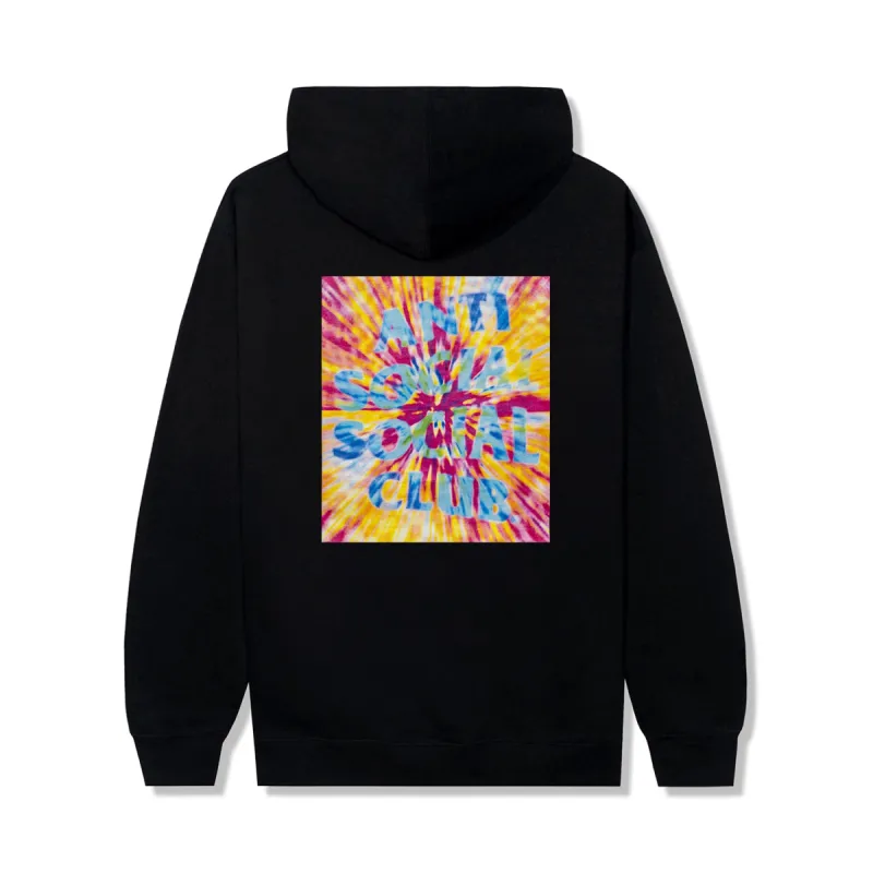人気話題 ANTI SOCIAL SOCIAL CLUB LAGUNA BLACK TIE DYE HOODIE Anti Social Social Club Laguna Hoodie Black Tie Dye | PLUS
