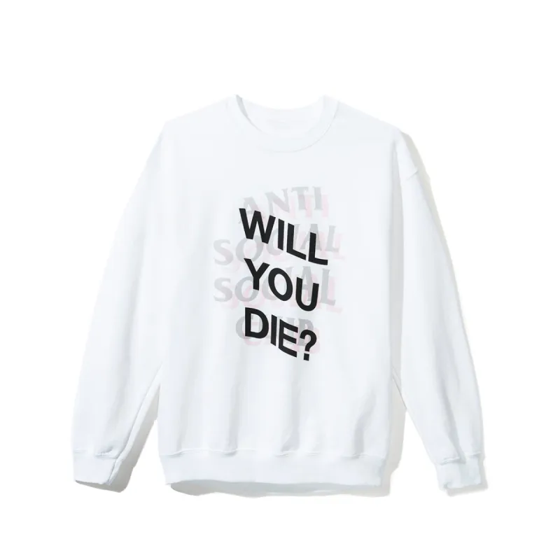 WYD White Crewneck sold by Anti Social Social Club
