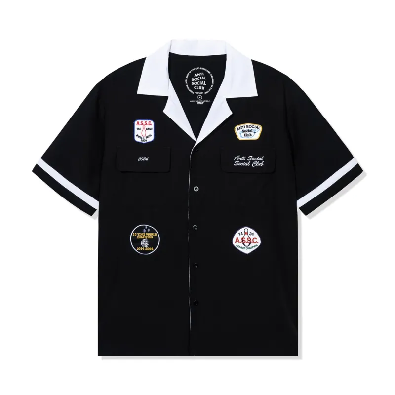 Dark Corners Bowling Shirt - Black sold by Anti Social Social Club