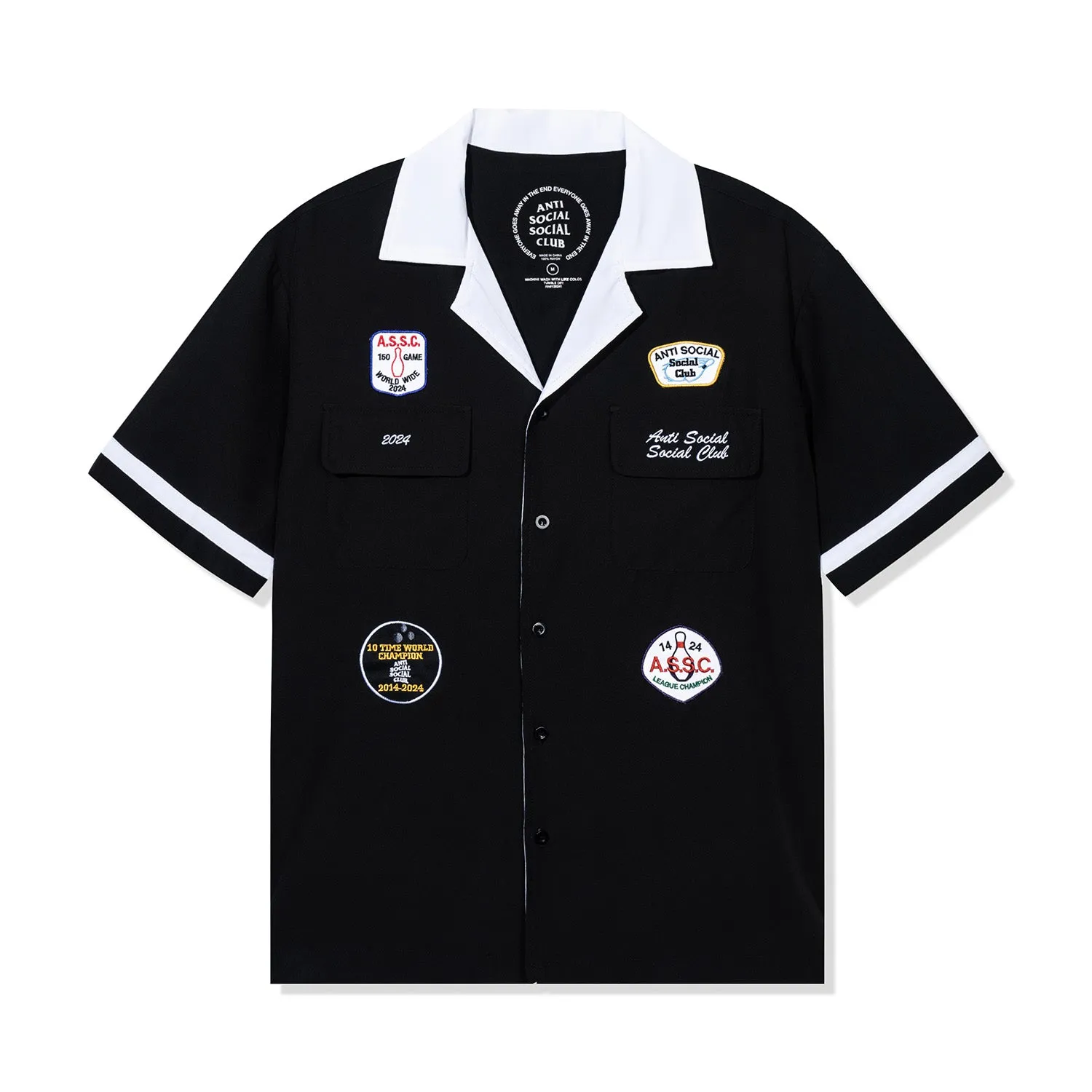 Dark Corners Bowling Shirt - Black sold by Anti Social Social Club