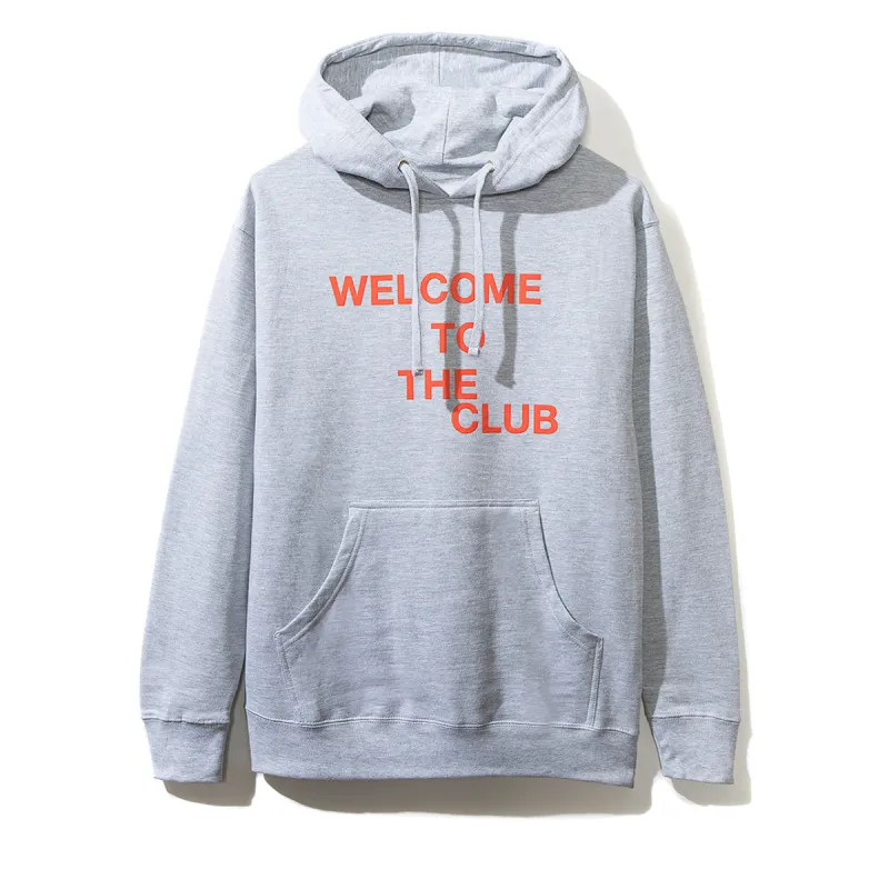 Welcome to the Club Grey Hoodie sold by Anti Social Social Club