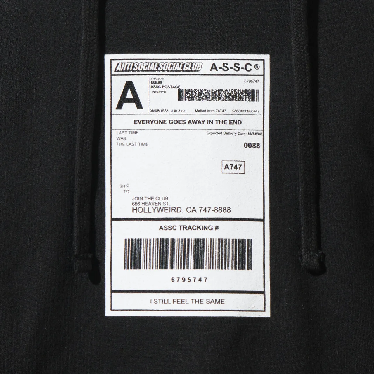 Thank God Black Hoodie sold by Anti Social Social Club product image thumbnail 4