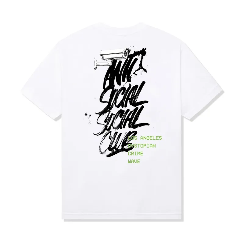 Dystopian Crime Wave Tee - White sold by Anti Social Social Club