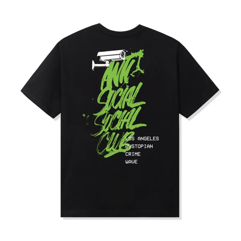 Dystopian Crime Wave Tee - Black sold by Anti Social Social Club
