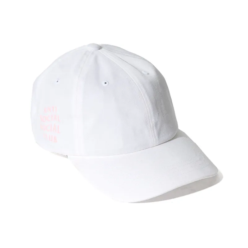 WEIRD CAP - WHITE W/ PINK sold by Anti Social Social Club