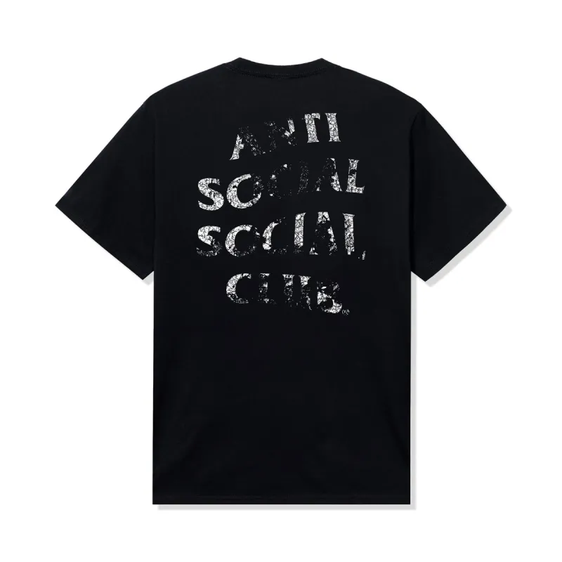 Thrashed Logo Flip Tee - Black sold by Anti Social Social Club