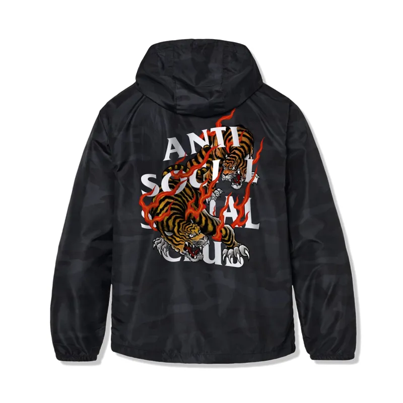 Tiger Blood Black Camo Windbreaker sold by Anti Social Social Club