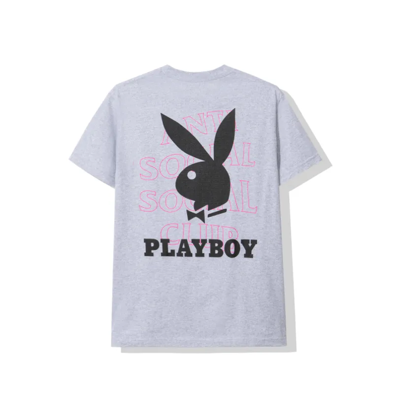 Playboy Grey Tee made by Anti Social Social Club