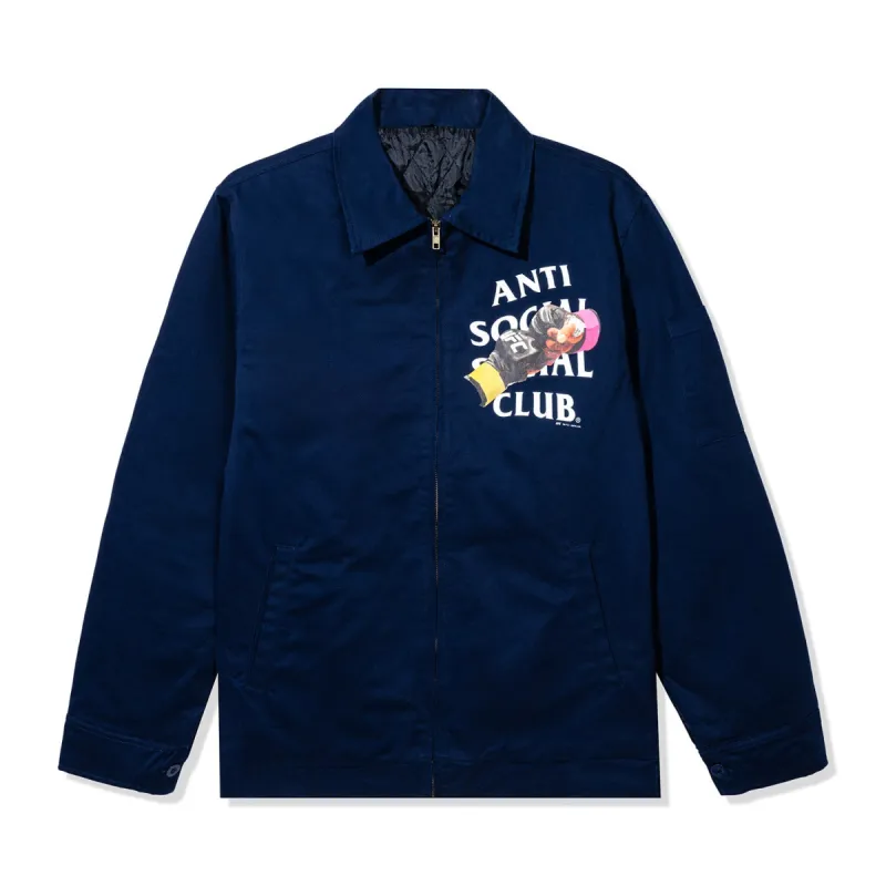 ASSC x UFC Corner Work Jacket - Navy sold by Anti Social Social Club