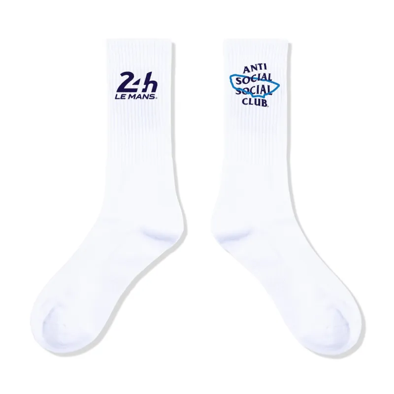 Circuit De La Sarthe Socks - White sold by Anti Social Social Club
