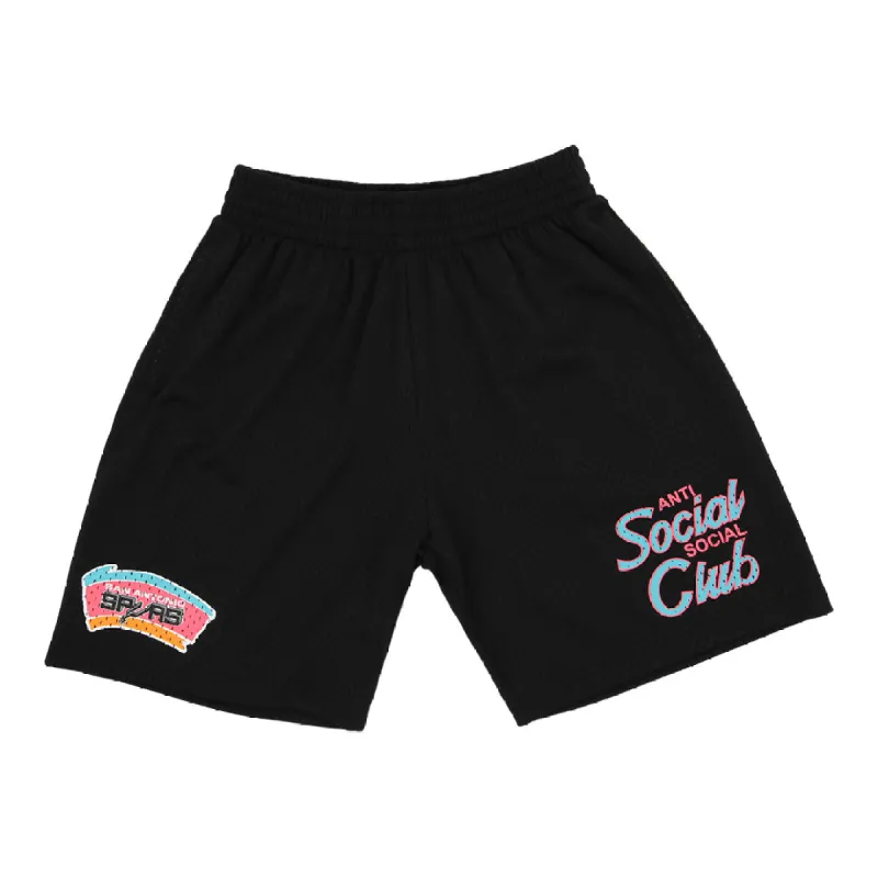 ASSC x Mitchell & Ness San Antonio Spurs NBA Coach Script Short sold by Anti Social Social Club
