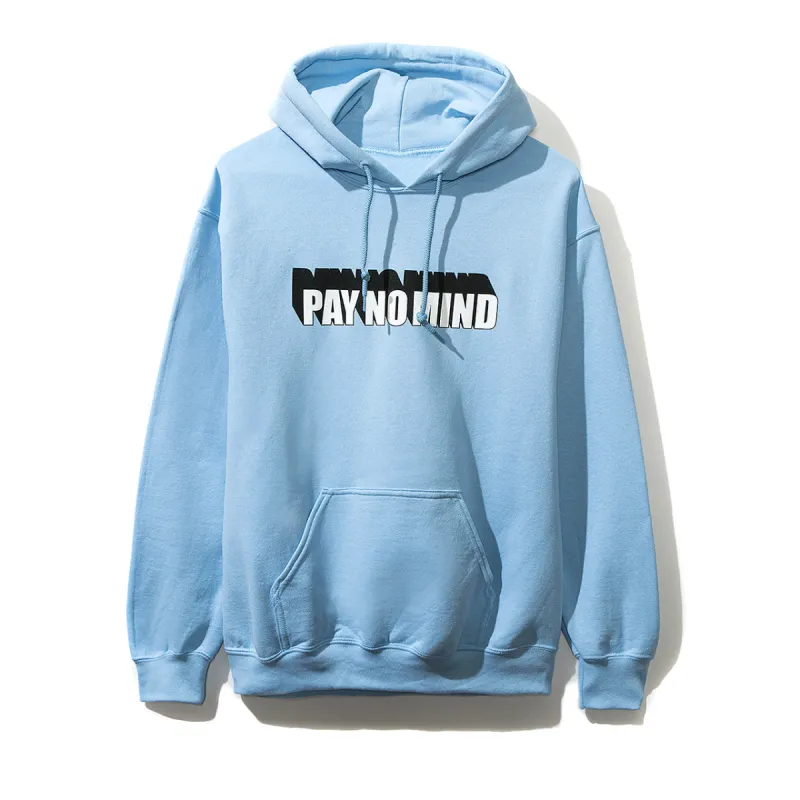 Pay No Mind Blue Hoodie sold by Anti Social Social Club