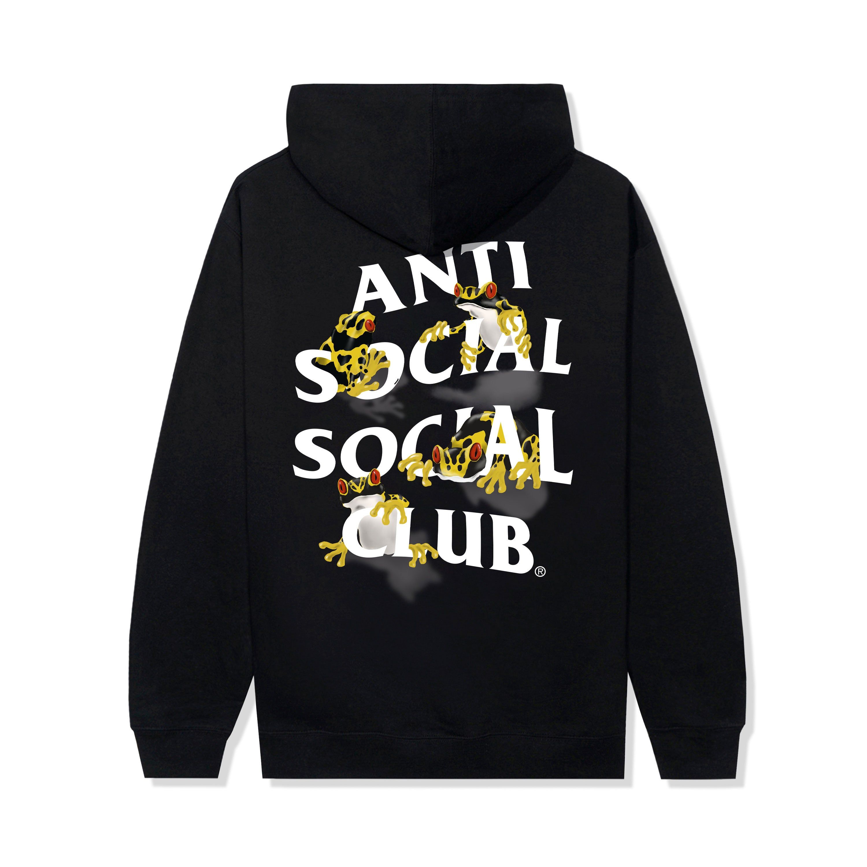 Yellow Banded Hoodie - Black sold by Anti Social Social Club
