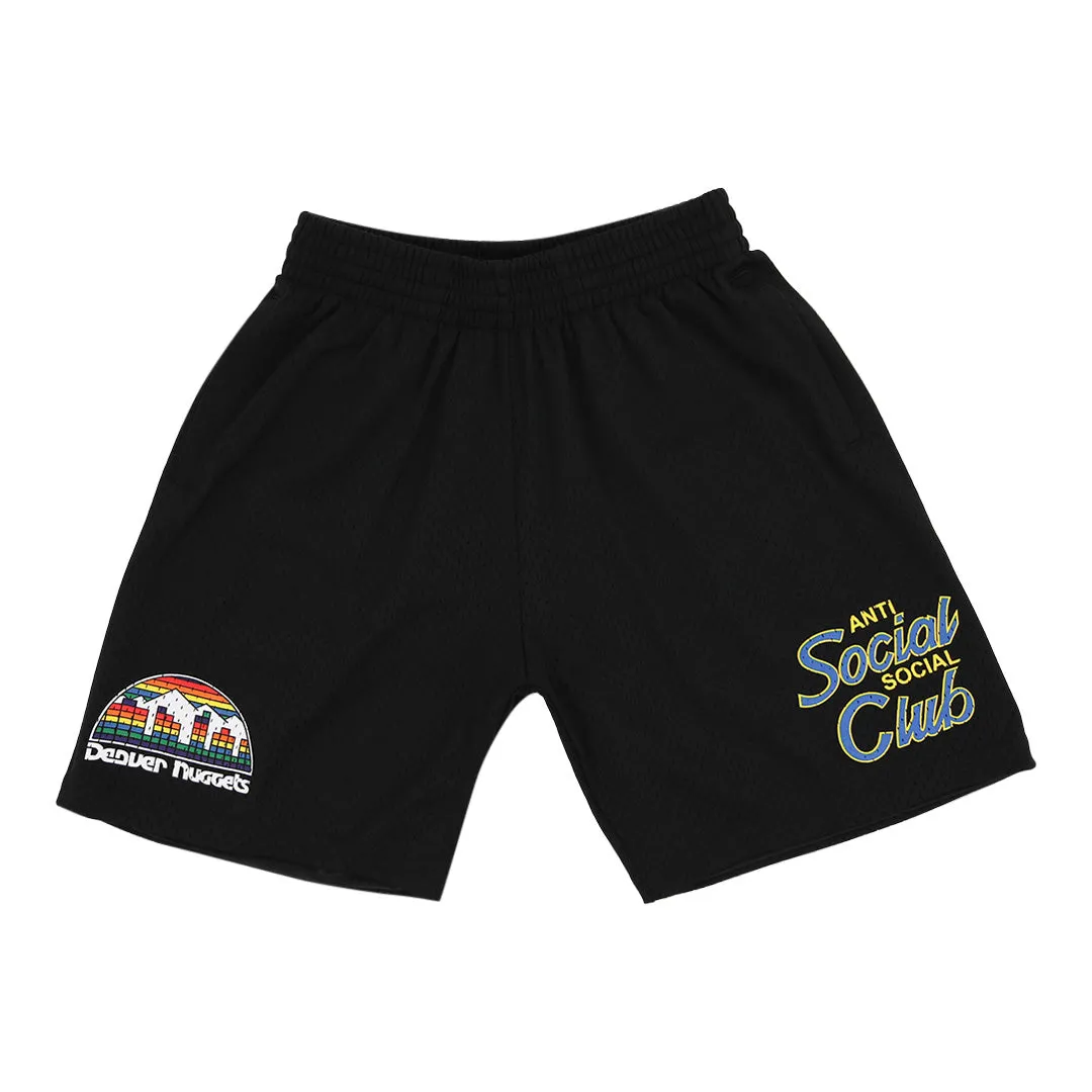 ASSC x Mitchell & Ness Denver Nuggets NBA Coach Script Short sold by Anti Social Social Club