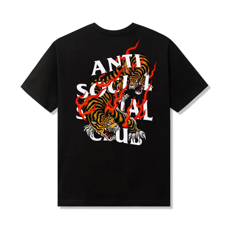 Tiger Blood Black Tee sold by Anti Social Social Club