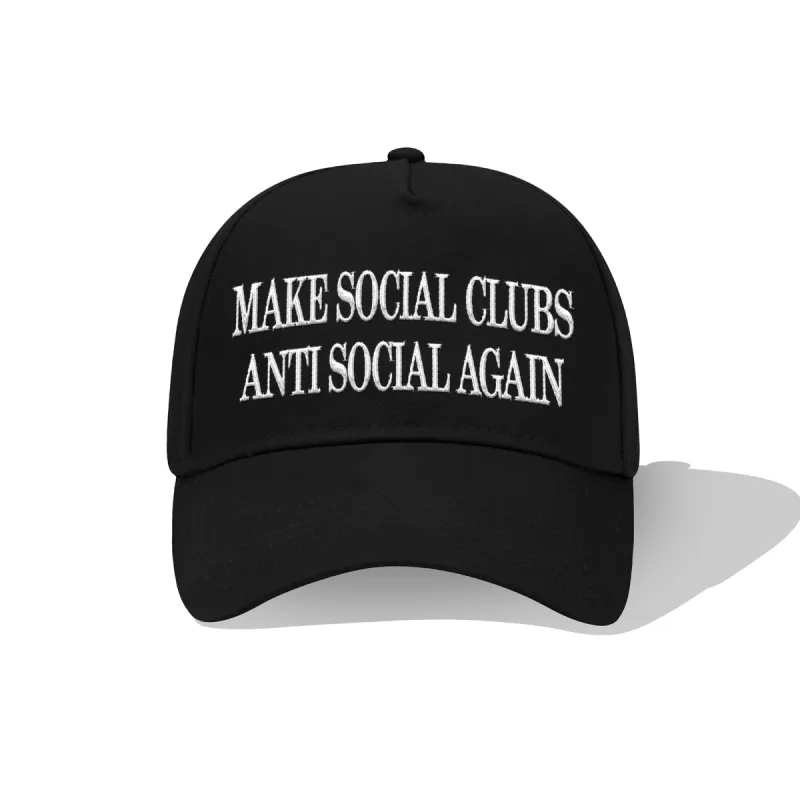 Double Hater Cap - Black sold by Anti Social Social Club