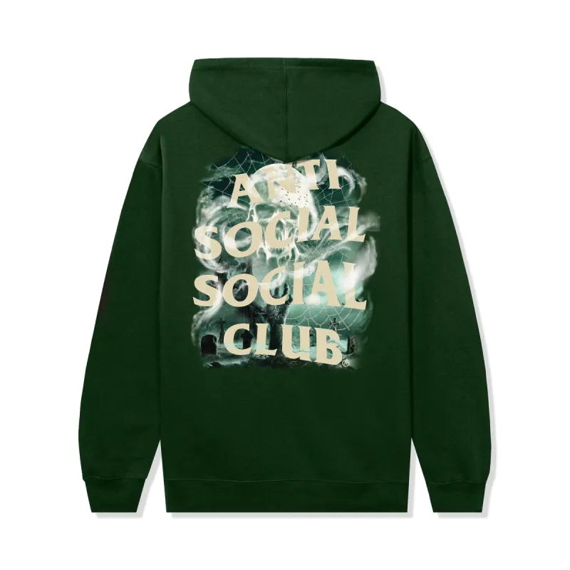 Skull College Hoodie - Dark Green sold by Anti Social Social Club