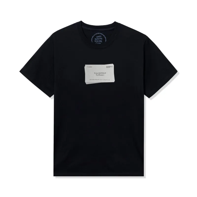 Business Card Tee - Black made by Anti Social Social Club