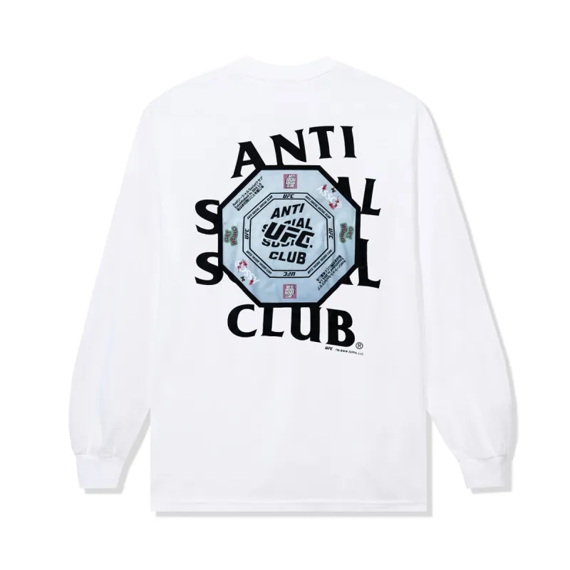 ASSC x UFC Corner Long Sleeve Tee - White made by Anti Social Social Club