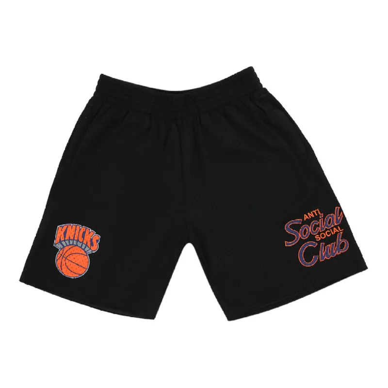 ASSC x Mitchell & Ness New York Knicks NBA Coach Script Short sold by Anti Social Social Club
