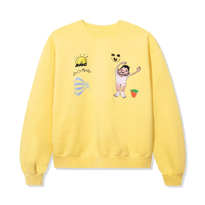 ASSC x Bryant Giles Crewneck - Mustard made by Anti Social Social Club