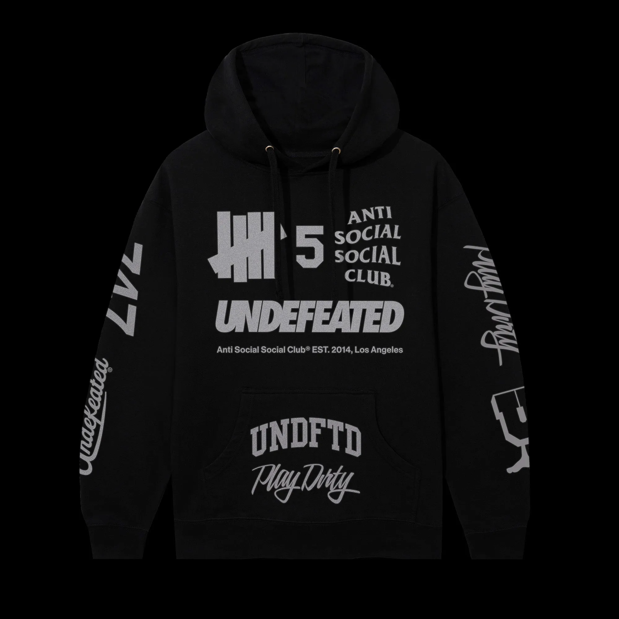 ASSC x Undefeated Schizophrenia Reflective Hoodie sold by Anti Social Social Club product image thumbnail 4