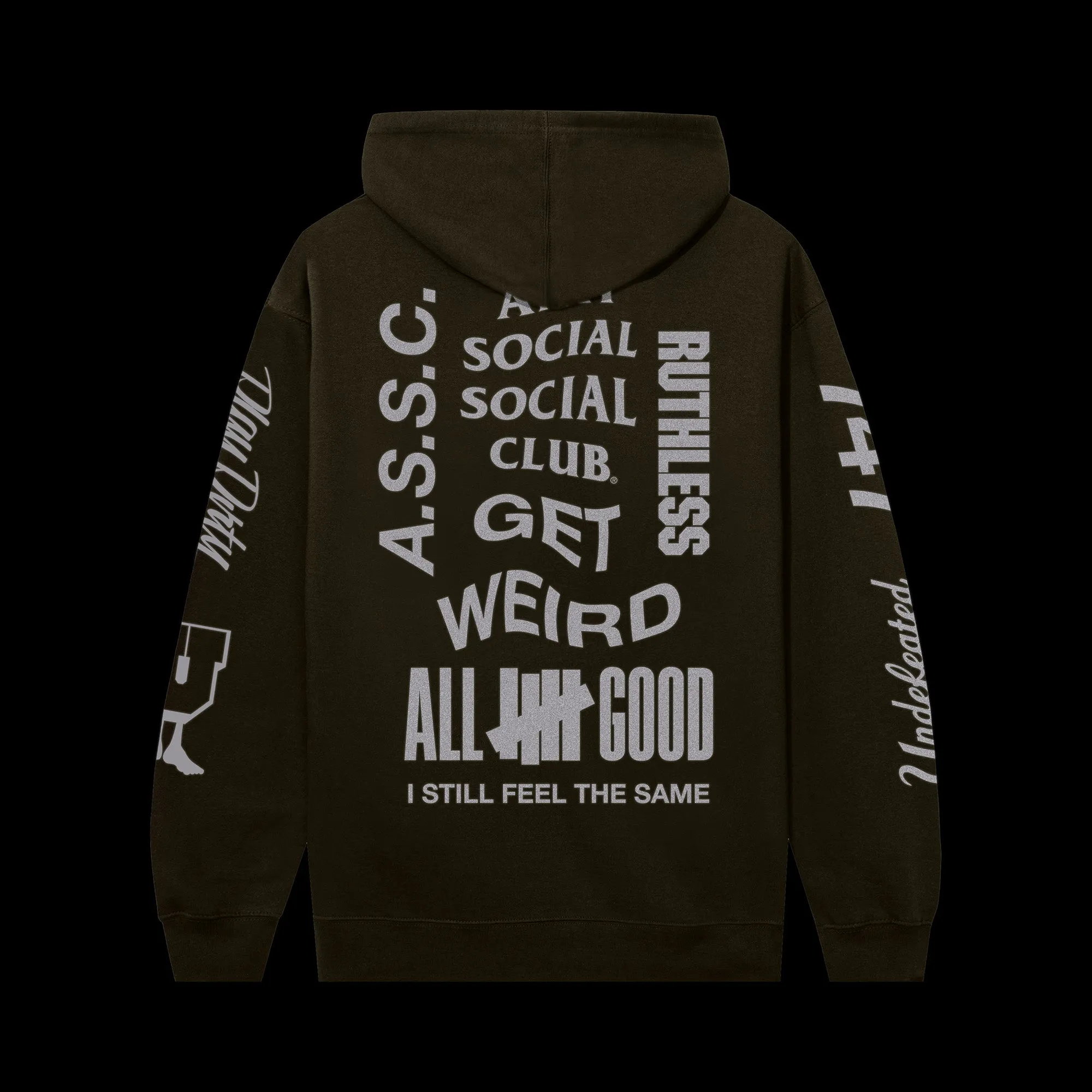 ASSC x Undefeated Schizophrenia Reflective Hoodie sold by Anti Social Social Club product image thumbnail 3