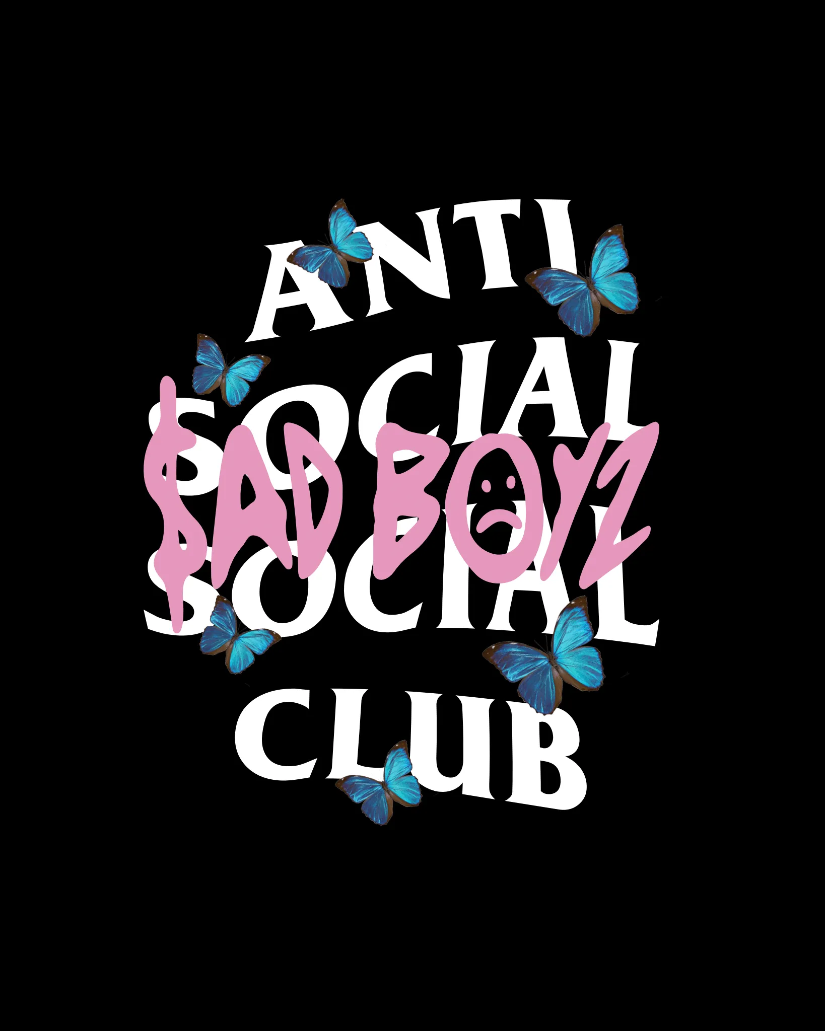 Sad and Anti Social Tee sold by Anti Social Social Club product image thumbnail 3