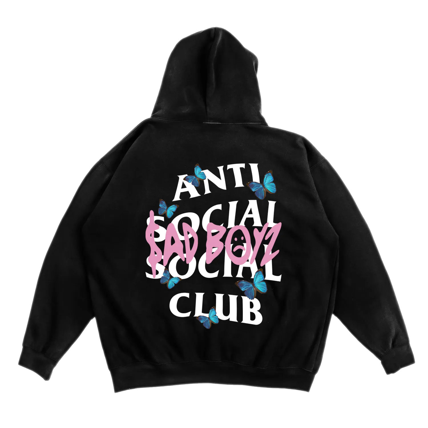 Sad and Anti Social Hoodie sold by Anti Social Social Club