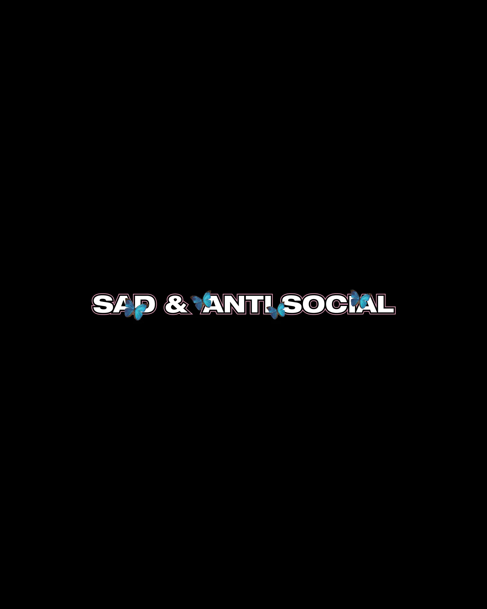 Sad and Anti Social Hoodie sold by Anti Social Social Club product image thumbnail 4