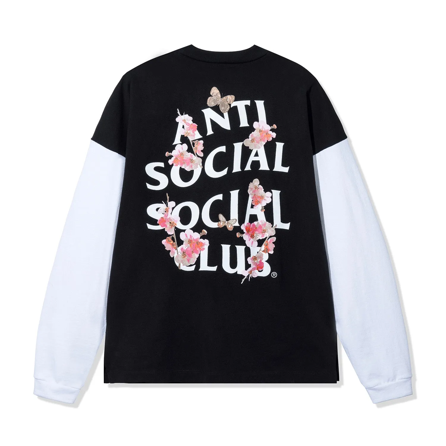 Contrast Sleeve Made in LA Heavyweight L/S Tee sold by Anti Social Social Club