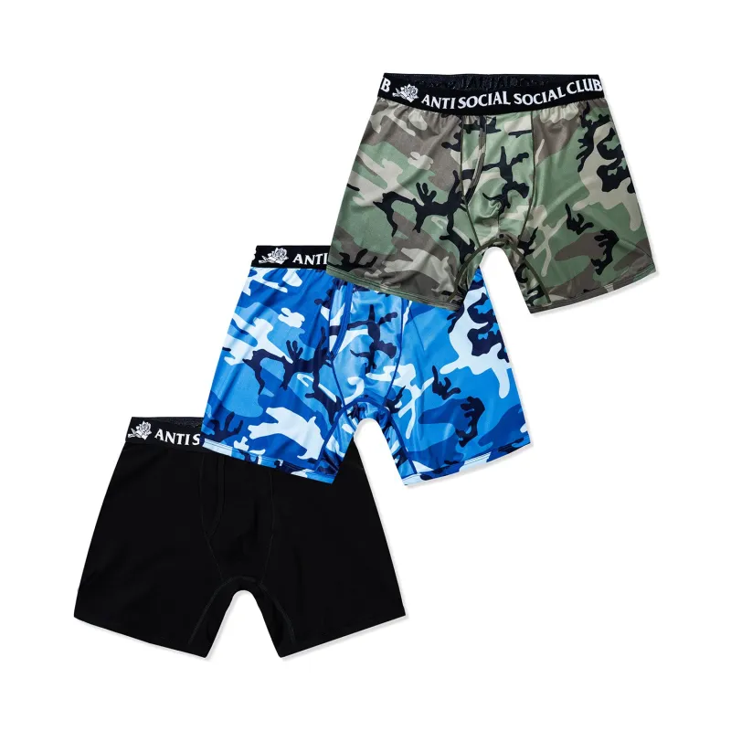 ASSC Jacquard Logo Boxer Briefs 3-Pack sold by Anti Social Social Club