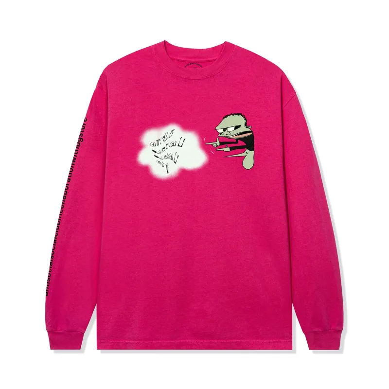 ASSC x Bryant Giles Cloud LS Tee - Pink sold by Anti Social Social Club