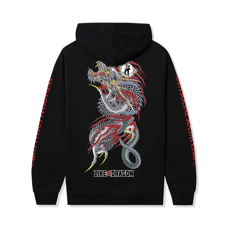 ASSC x Like A Dragon Tattoo Hoodie - Black sold by Anti Social Social Club