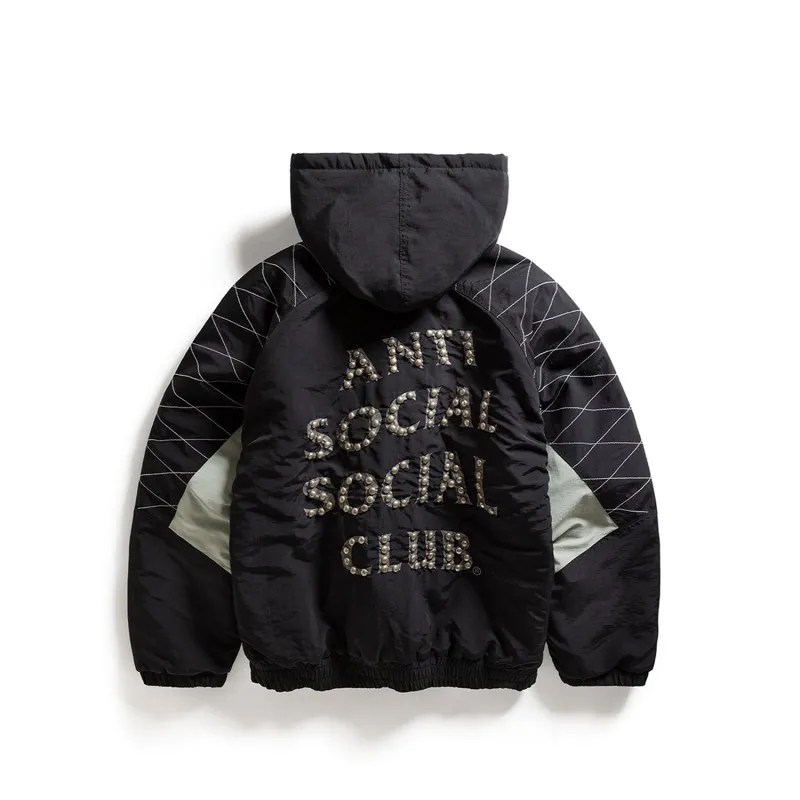 STUDDED STARTER JACKET WITH QUILTED SHOULDERS sold by Anti Social Social Club