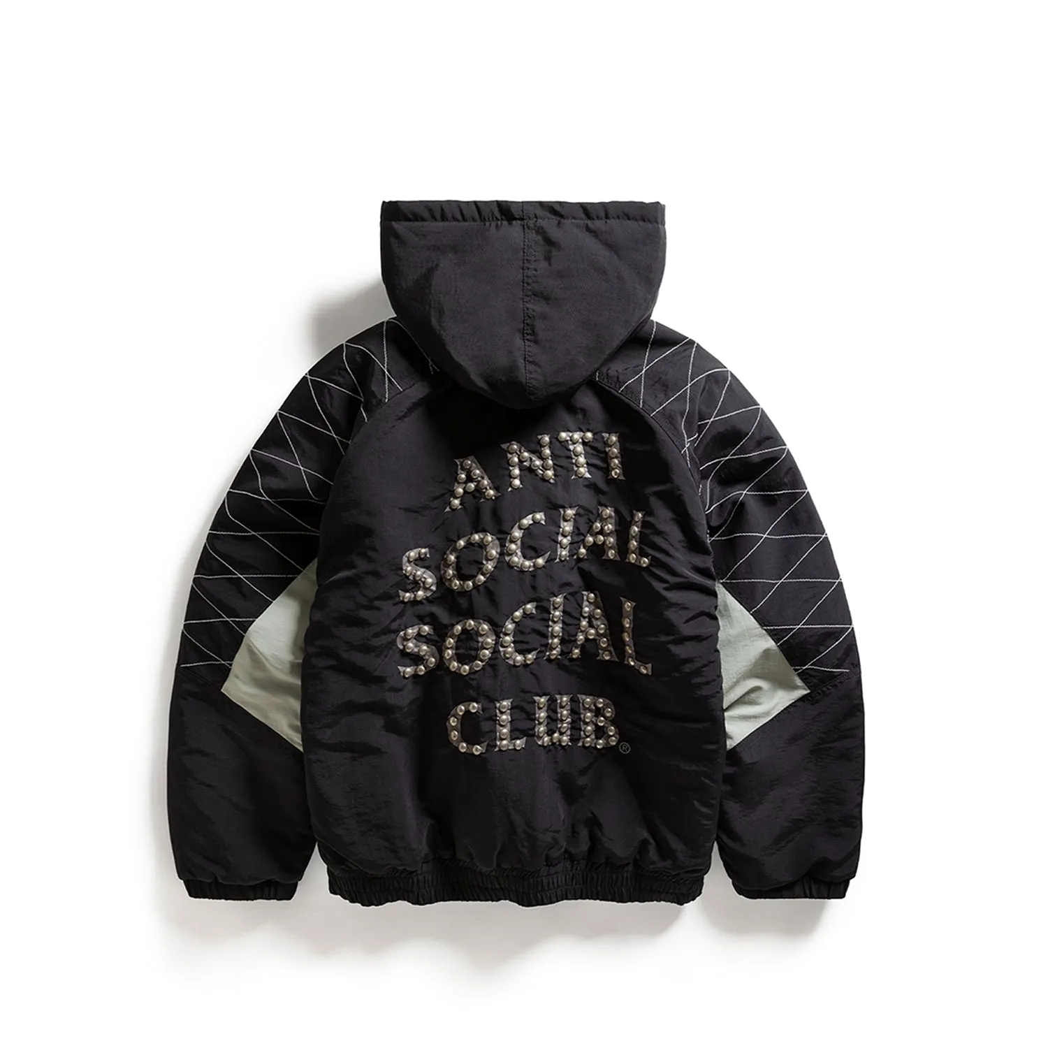 STUDDED STARTER JACKET WITH QUILTED SHOULDERS sold by Anti Social Social Club