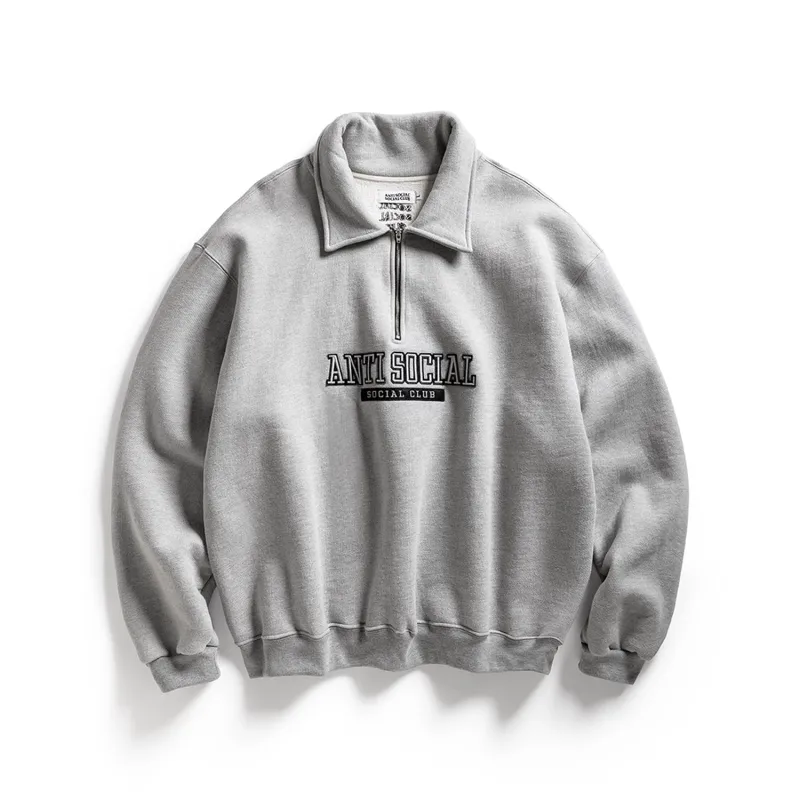 FELT THE SAME APPLIQUE QUARTER-ZIP made by Anti Social Social Club