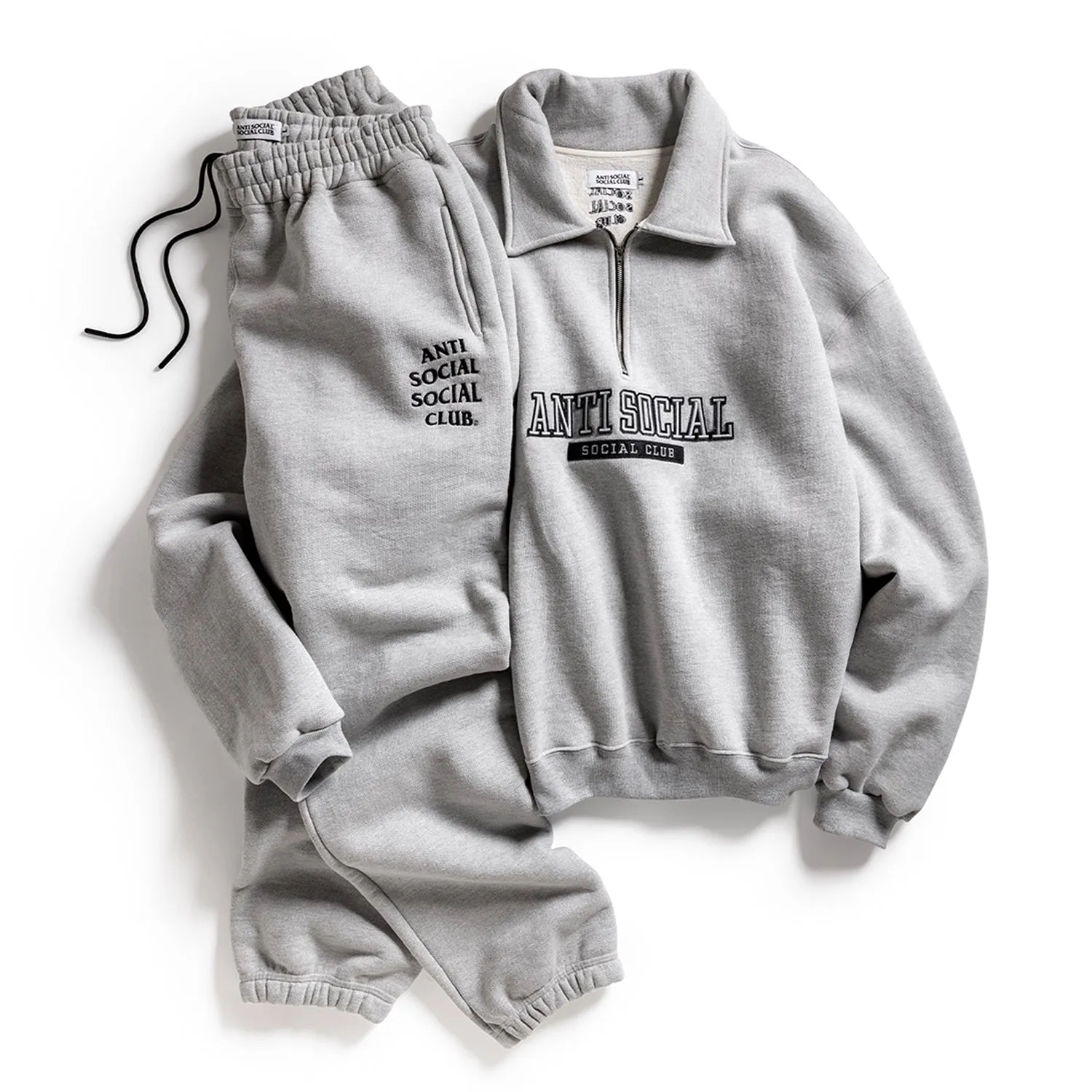 FELT THE SAME APPLIQUE QUARTER-ZIP sold by Anti Social Social Club product image thumbnail 4