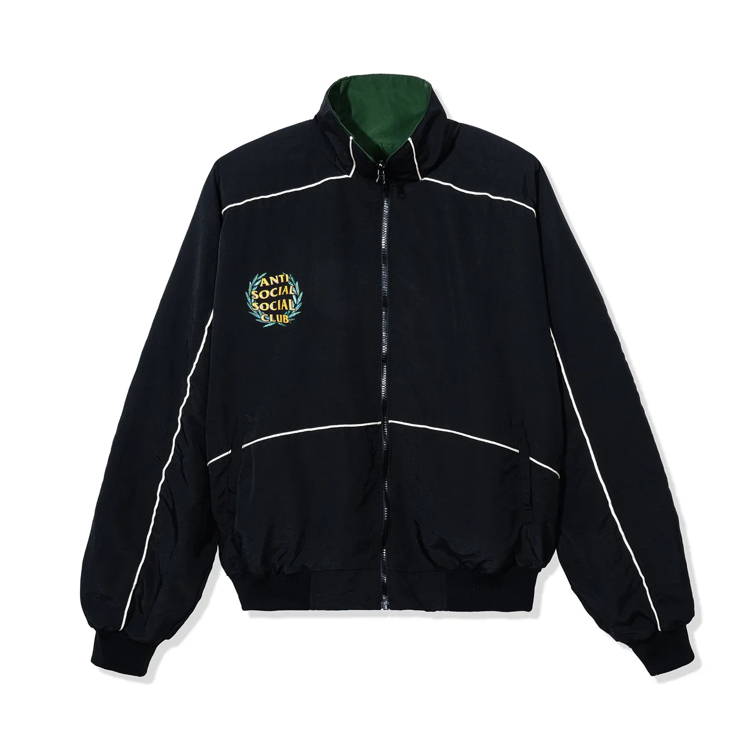 ASSC Olympic Reversible Track Jacket - Black/Green sold by Anti Social Social Club