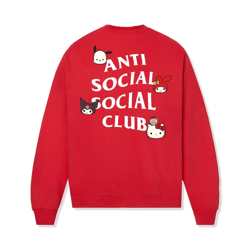 ASSC x Hello Kitty Faces Crewneck sold by Anti Social Social Club