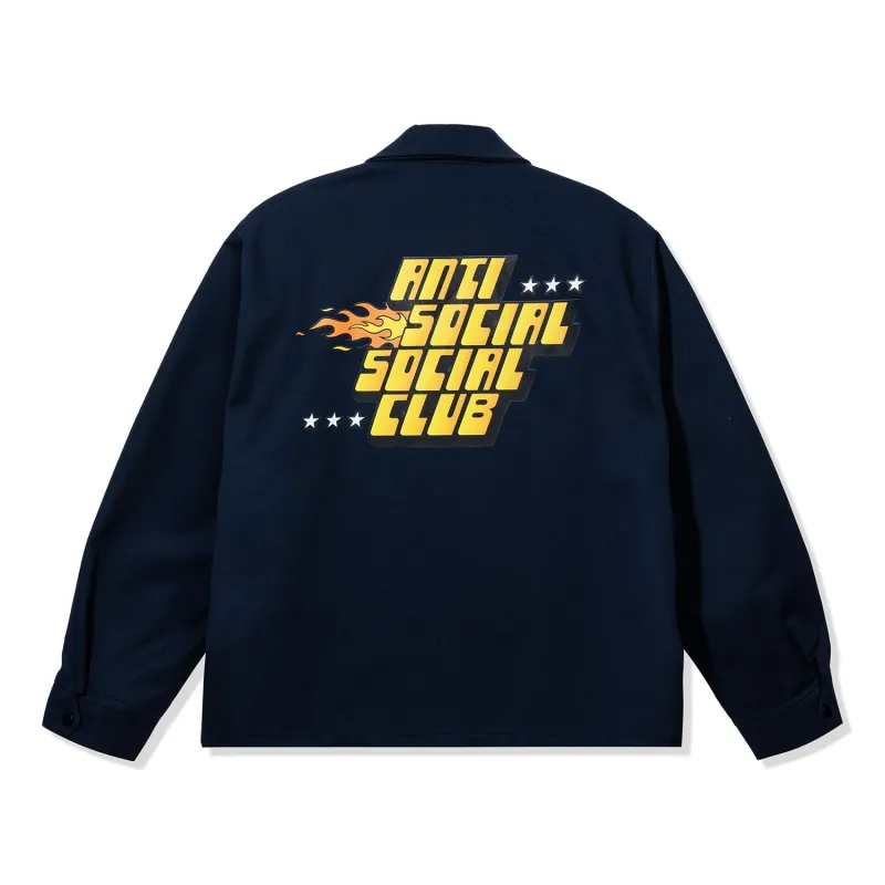 ASSC Lightweight Mechanic Work Jacket Navy made by Anti Social Social Club