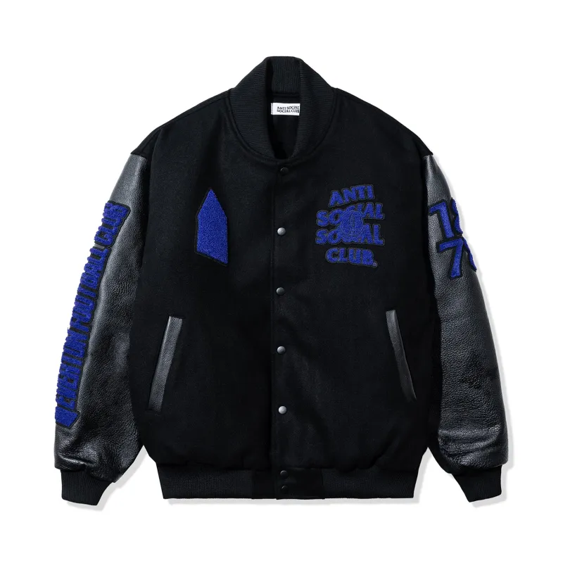 ASSC x Everton FC Evertonian Varsity Jacket made by Anti Social Social Club