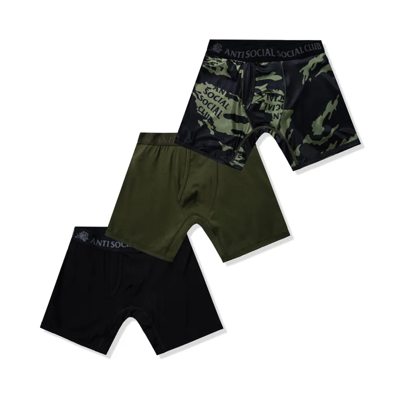 ASSC Jacquard Logo Boxer Briefs 3-Pack sold by Anti Social Social Club