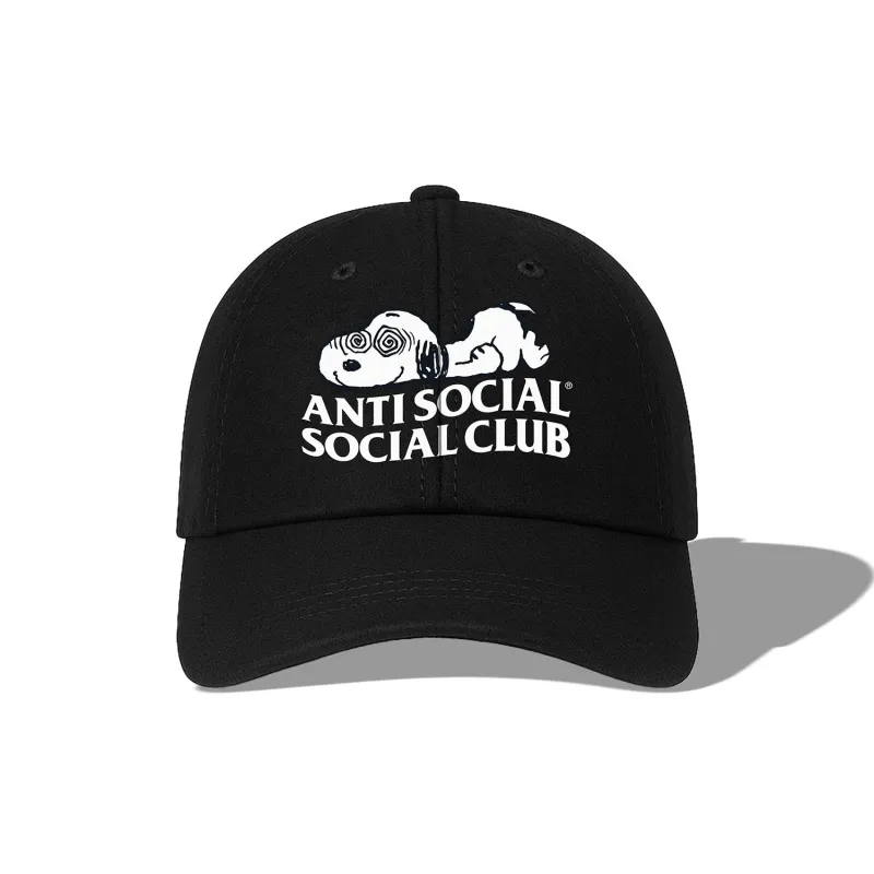 ASSC x Peanuts Feeling Funny Felt 6 Panel Dad Cap made by Anti Social Social Club