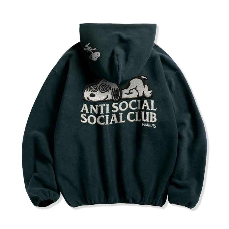ASSC x Peanuts Feeling Funny Polar Fleece Hoodie made by Anti Social Social Club